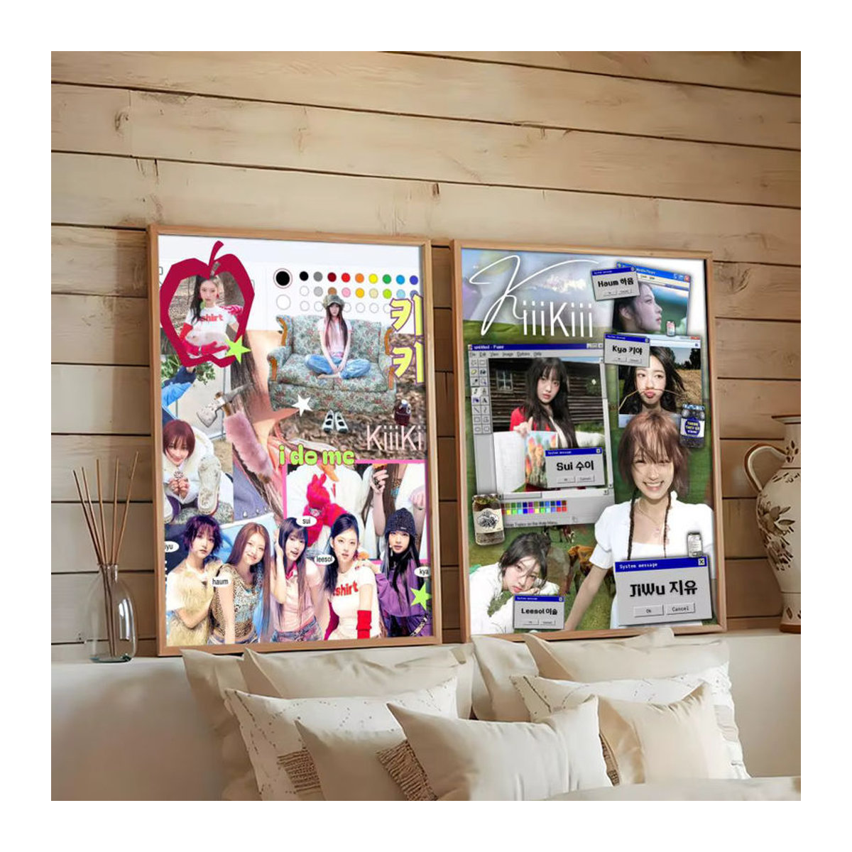 KiiKii Girls Group Poster aus PVC, selbstklebende Wandkunst für Kinder, mehrfarbig, rechteckig - Bild 3