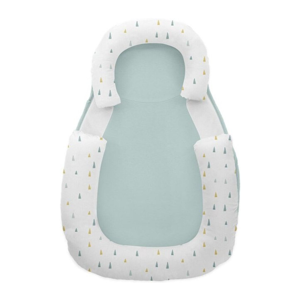Kikkaboo Baby Lagerungskissen aus Memory Foam und Baumwolle in Grün, B/T/H: 60 x 40 cm - Bild 1