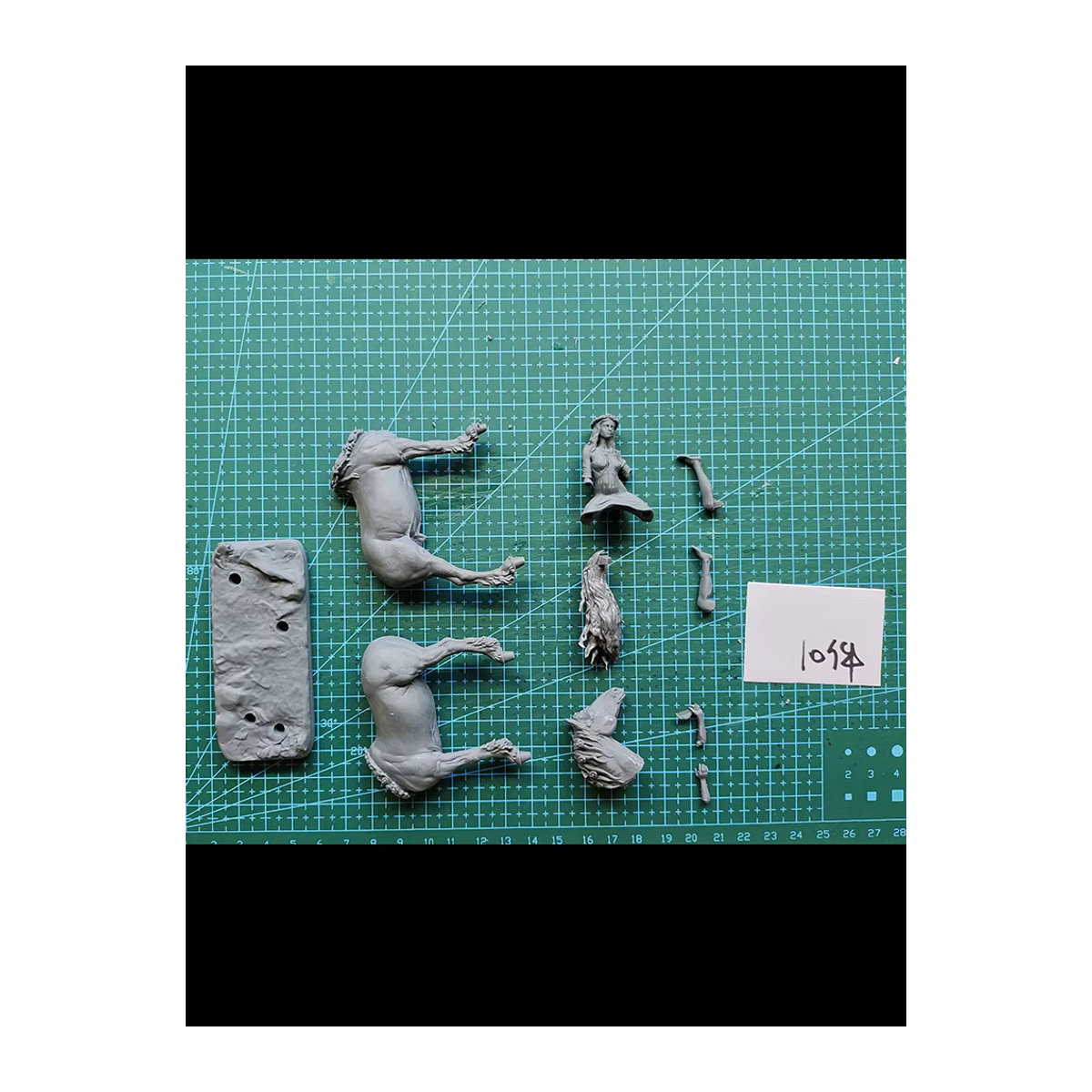 KIMERA Miniatur Modell Kit Slawische Waldsoldaten aus Kunstharz unbemalt grau - Bild 2