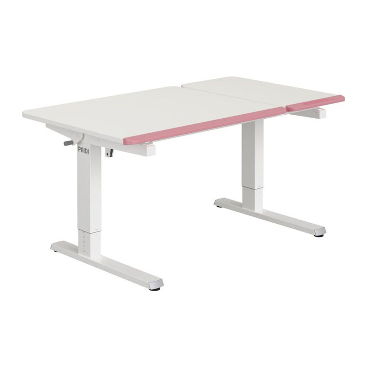 Kinderschreibtisch Paidi Teenio 130 in Weiß und Rosa aus Holz und Polypropylen B/T/H: 130 x 75 x 75 cm - Bild 1