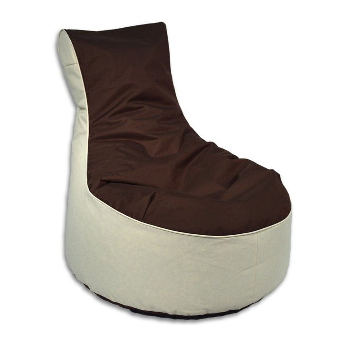 Kinzler Sitzsack Lounge Sessel Bicolour Braun Minimalistisch - Bild 1