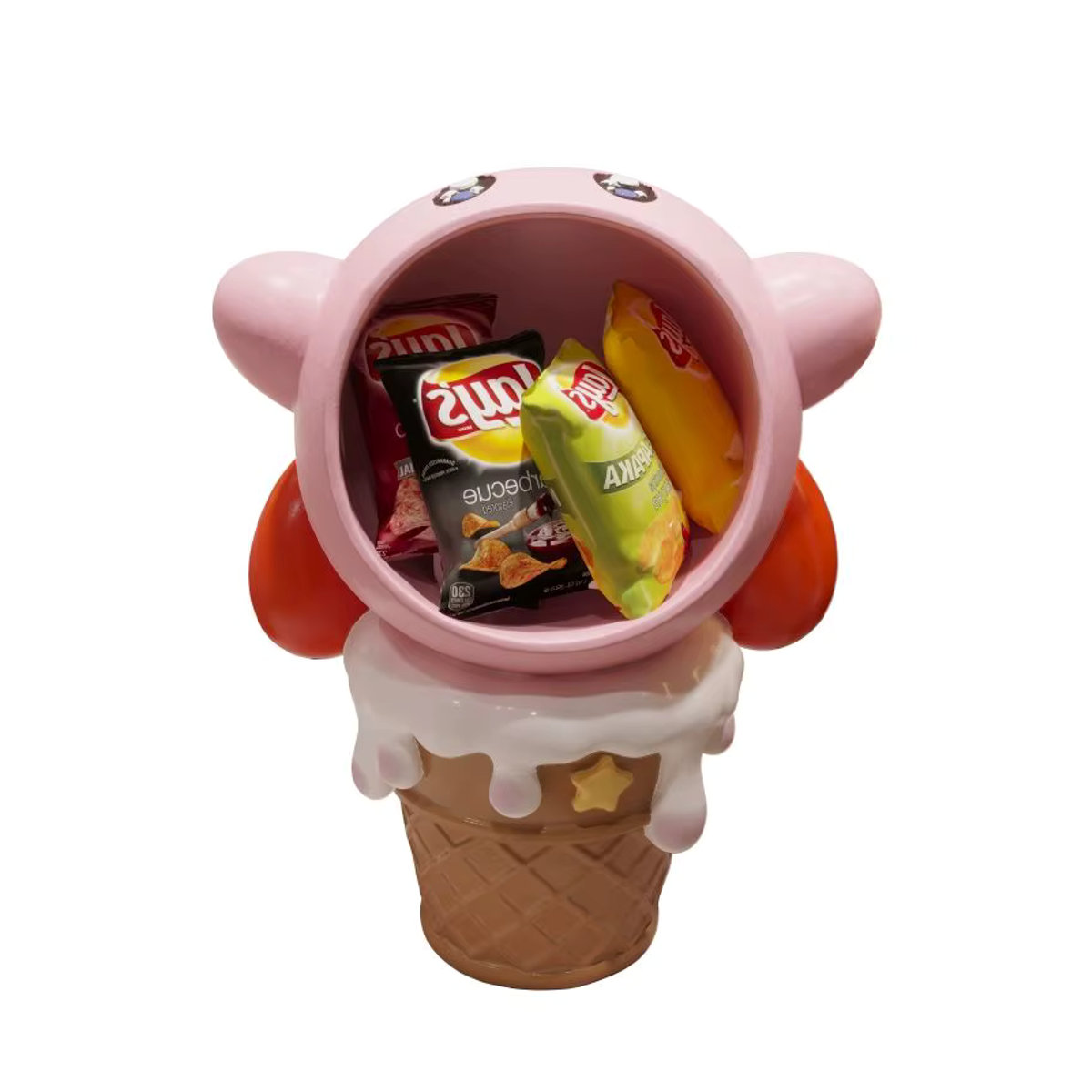 Kirby Eis Design Aufbewahrungsbox als Anime Desktop Ornament in Rosa aus Kunststoff - Bild 3