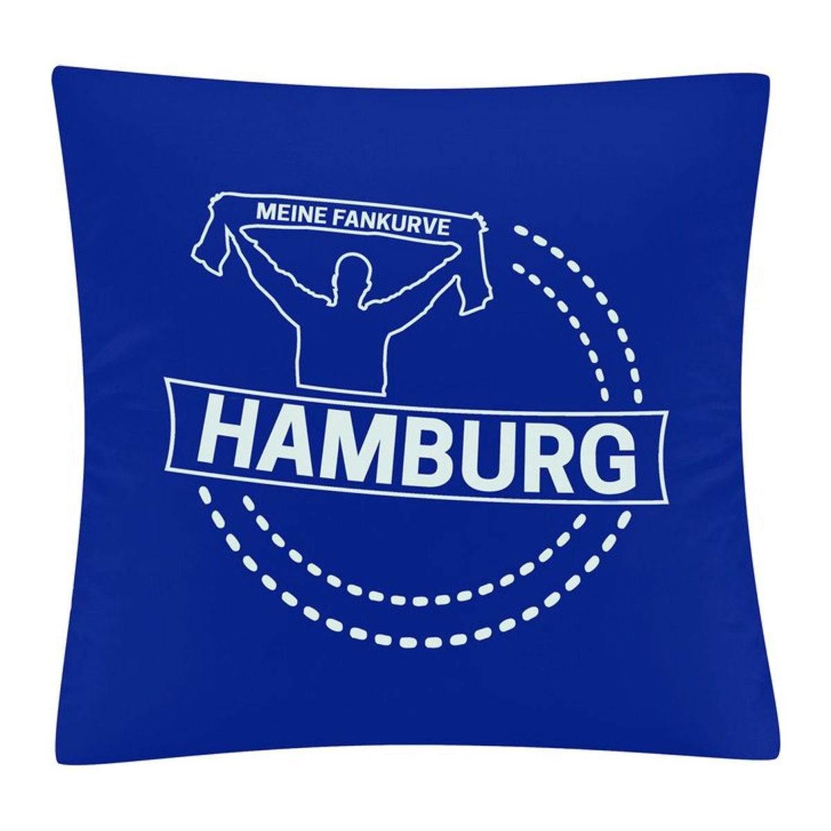 Kissenbezug multifanshop Hamburg Meine Fankurve in Weiß - Bild 1