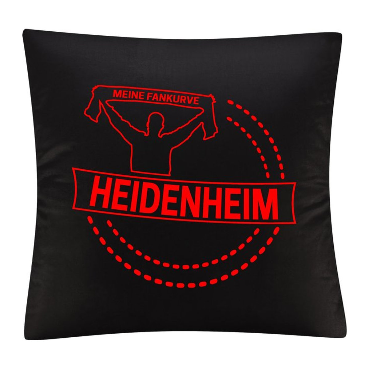 Kissenbezug multifanshop Heidenheim Meine Fankurve in Rot - Bild 1