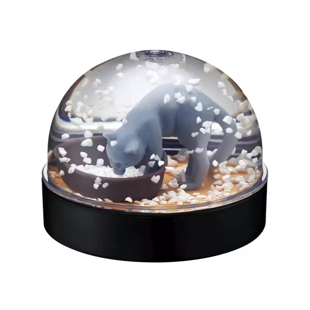 Kitan Japan Gashapon Schneekugel mit niedlicher Katzenfigur als Anime Dekorationsfigur für Kinder in Mehrfarbig - Bild 4