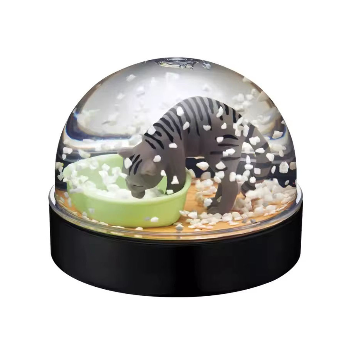 Kitan Japan Gashapon Schneekugel mit niedlicher Katzenfigur als Anime Dekorationsfigur für Kinder in Mehrfarbig - Bild 6