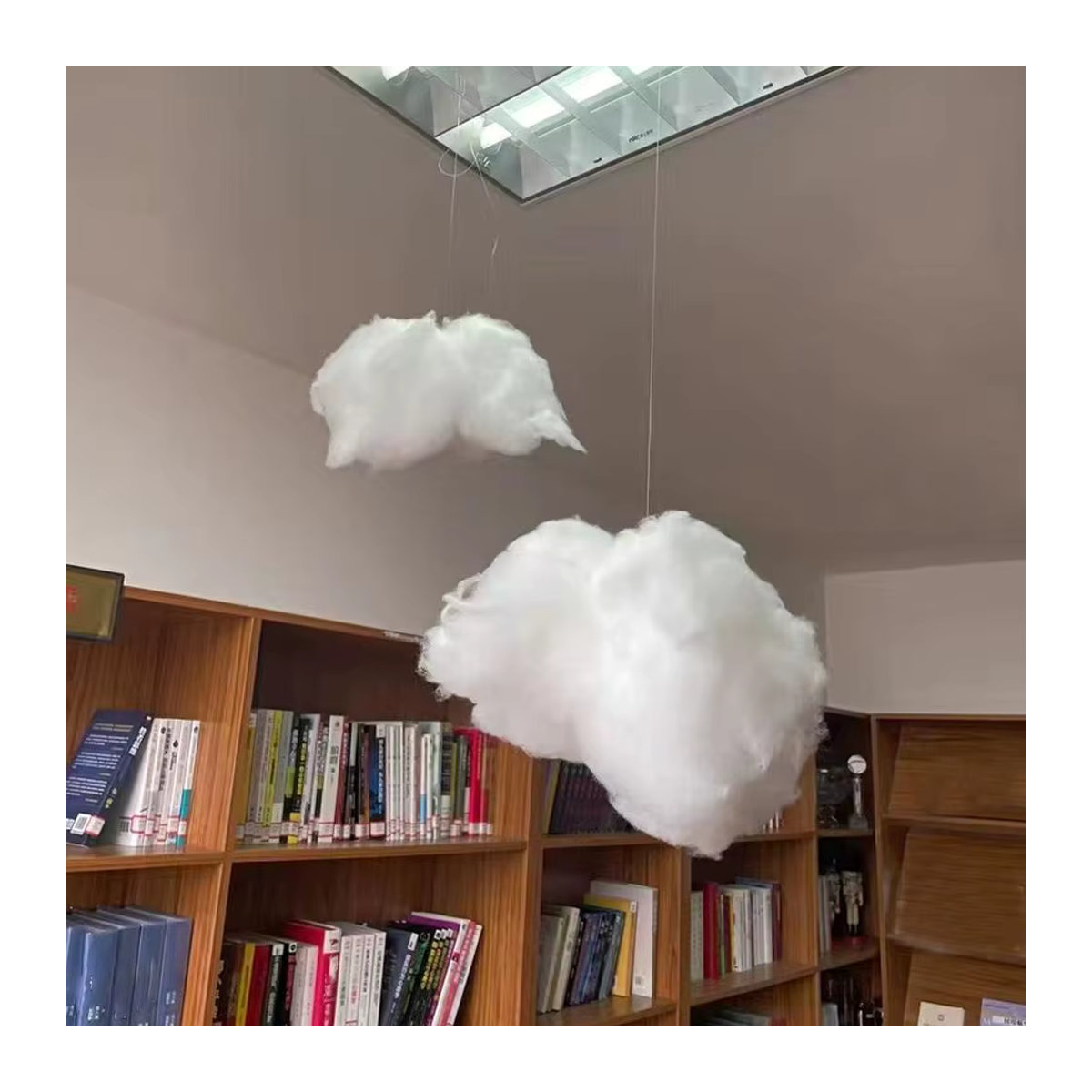 KITPIPI Dekorative weiße Wolke aus Textil als hängende DIY-Deko für Hochzeit, Geburtstag und Fotografie - Bild 5