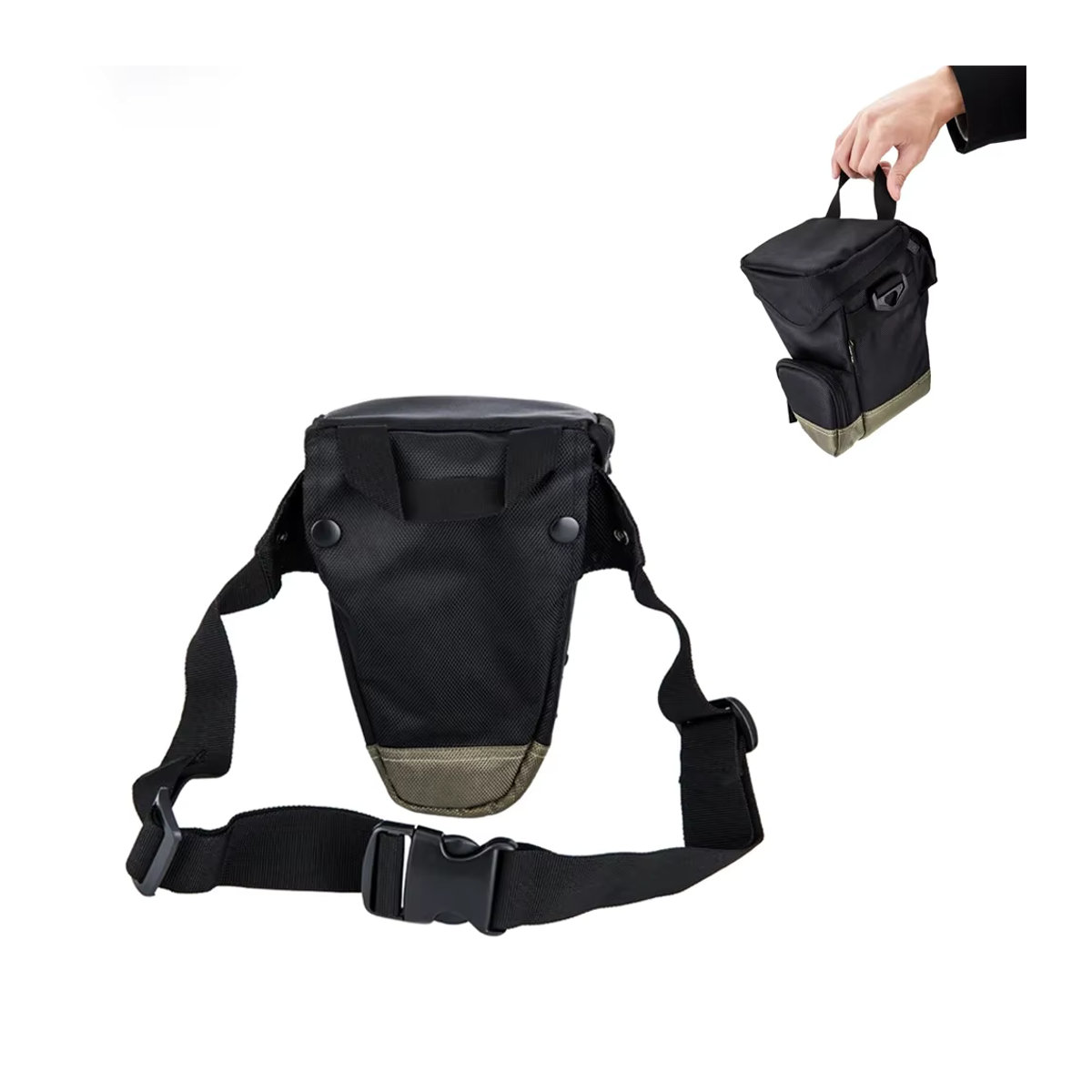 KIWIFOTOS Kamera- und Objektivtasche zum Schutz für Canon und Nikon in Schwarz - Bild 5