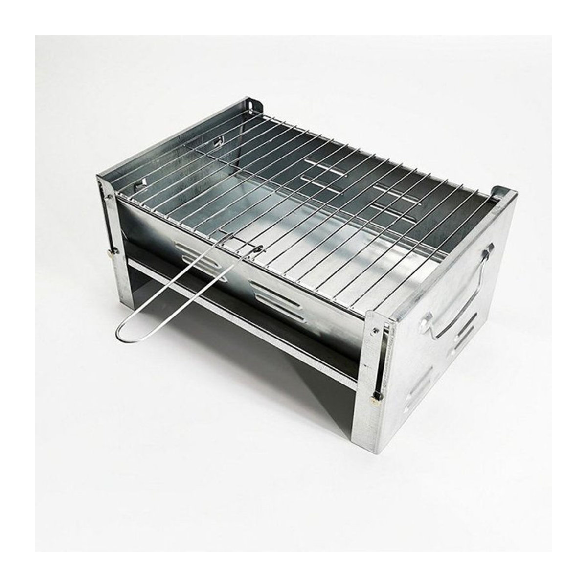 Klappbarer Campingkocher von Living Space Luxuries in Weiß und Alufarben aus Metall - Bild 1