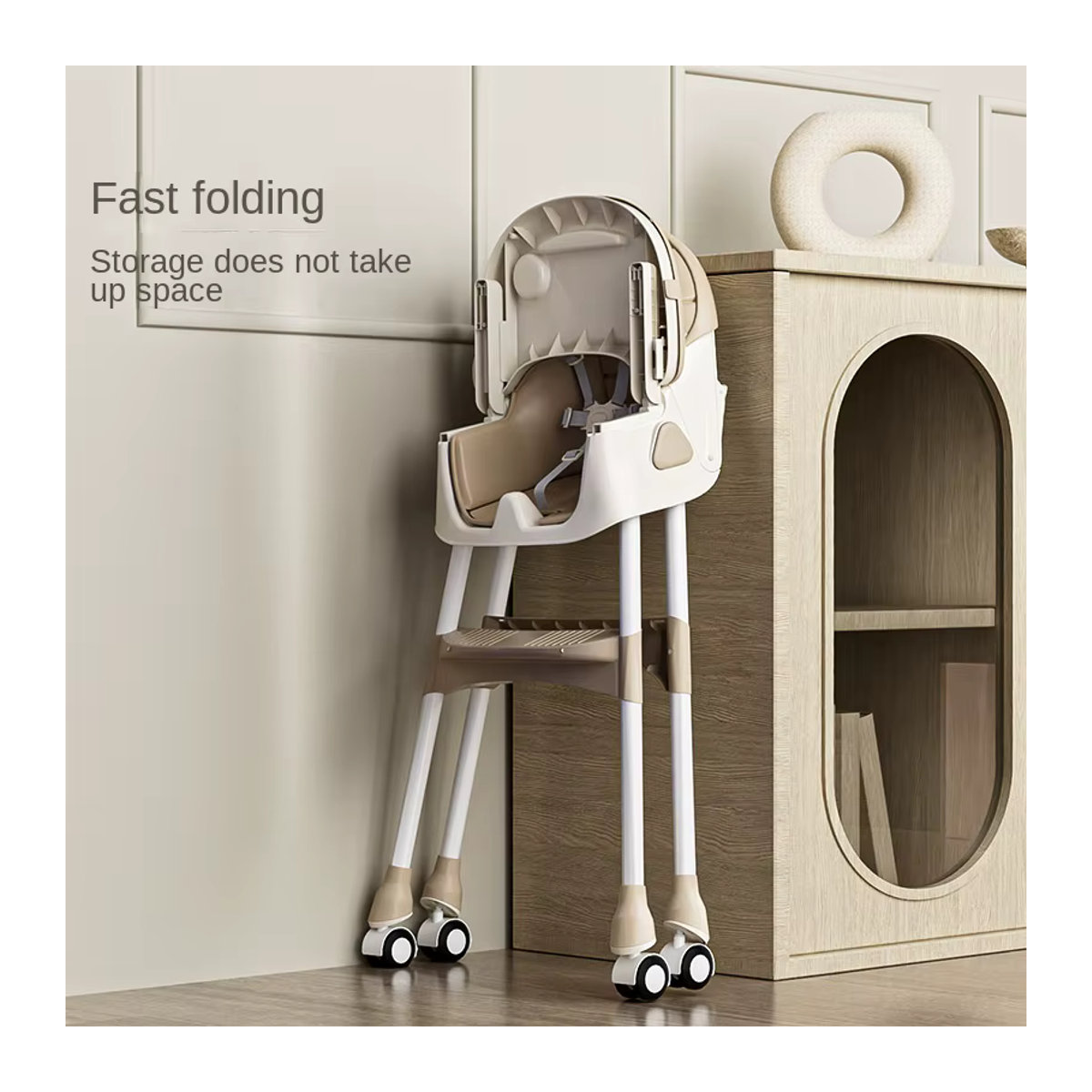 Klappbarer Pakey Baby Hochstuhl als multifunktionaler Kindersitz in Blau - Bild 3