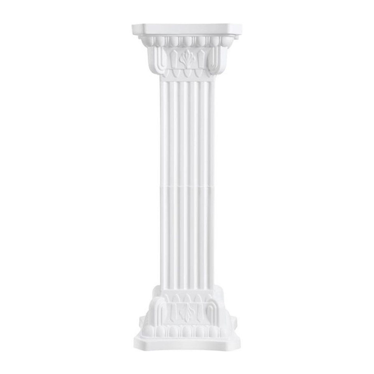 Klassische römische Säule aus Kunststoff in Weiß als geometrische Dekoration für Hochzeiten - Bild 1