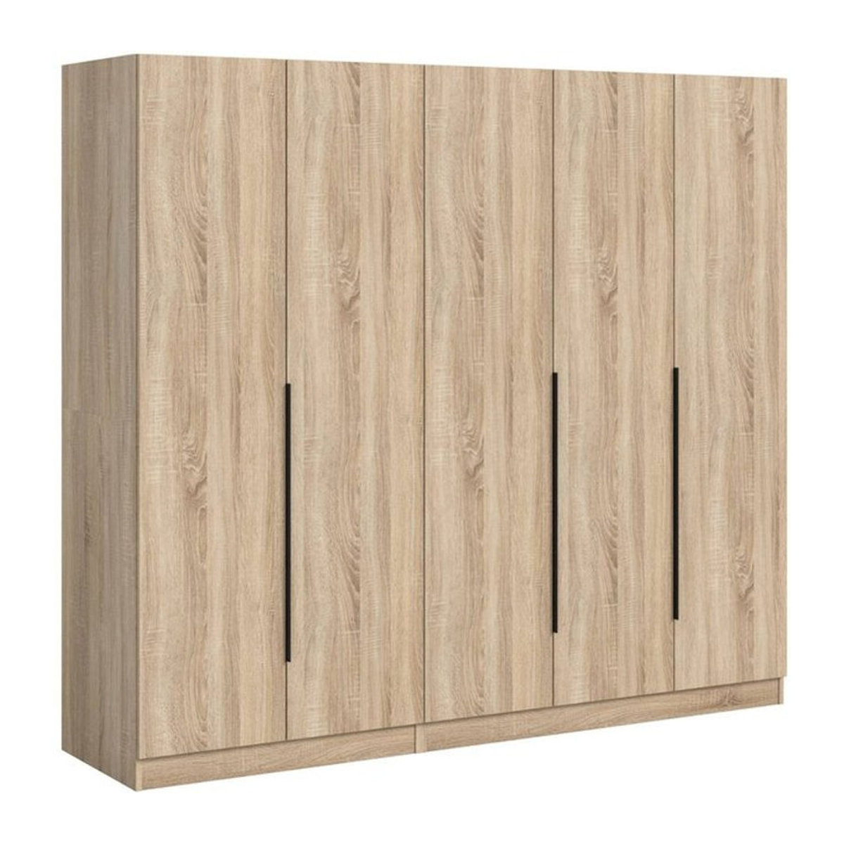 Kleiderschrank KOPENHAGEN von xonox.home in Eiche Sonoma Nachbildung, modern und skandinavisch, B/H/T: 200 x 181 x 52 cm - Bild 1