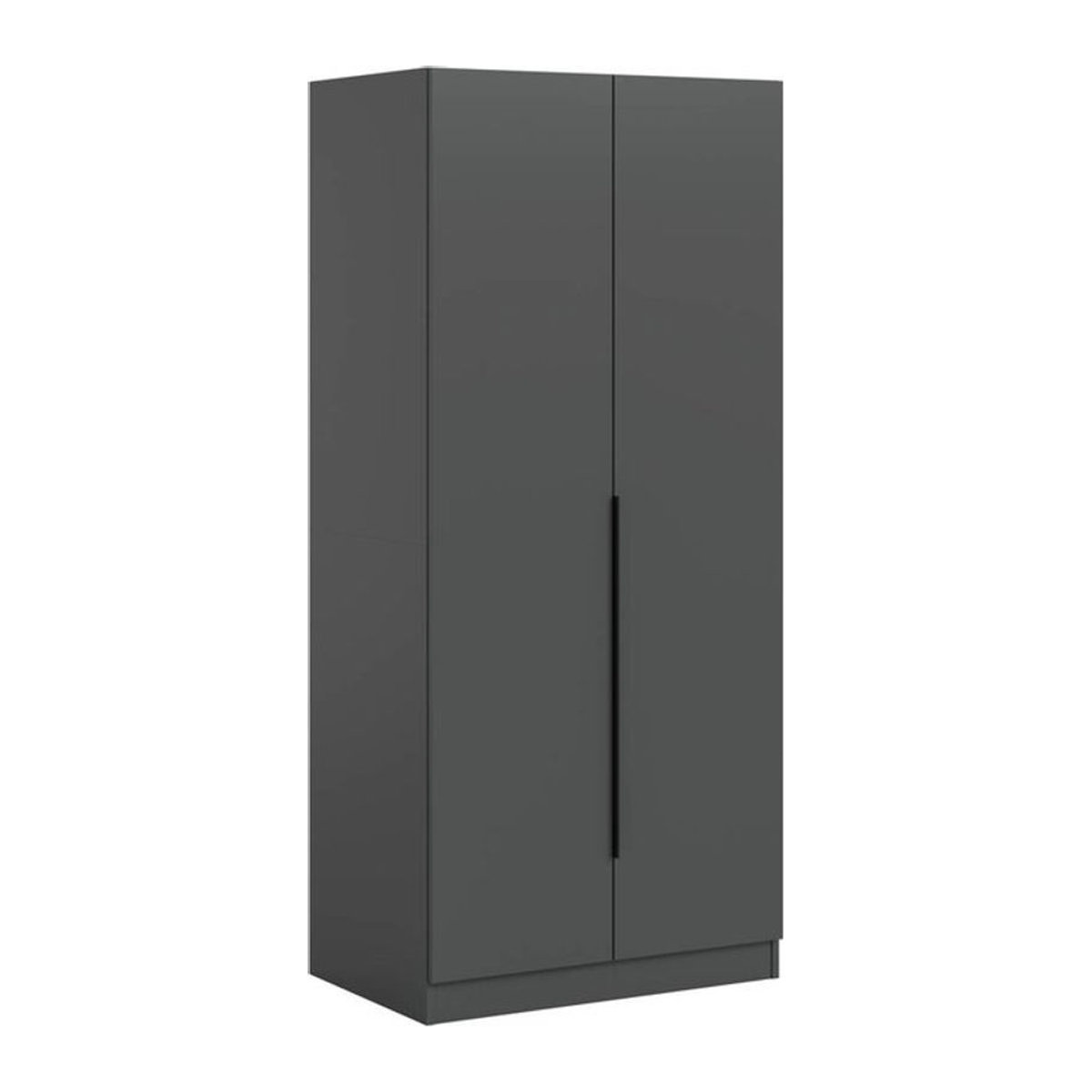 Kleiderschrank KOPENHAGEN xonox.home Anthrazit mit Drehtüren B/H/T: 80 x 181 x 52 cm - Bild 1