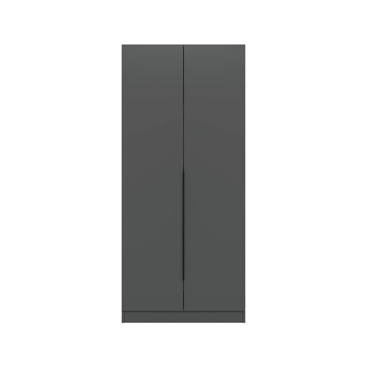 Kleiderschrank KOPENHAGEN xonox.home Anthrazit mit Drehtüren B/H/T: 80 x 181 x 52 cm - Bild 3