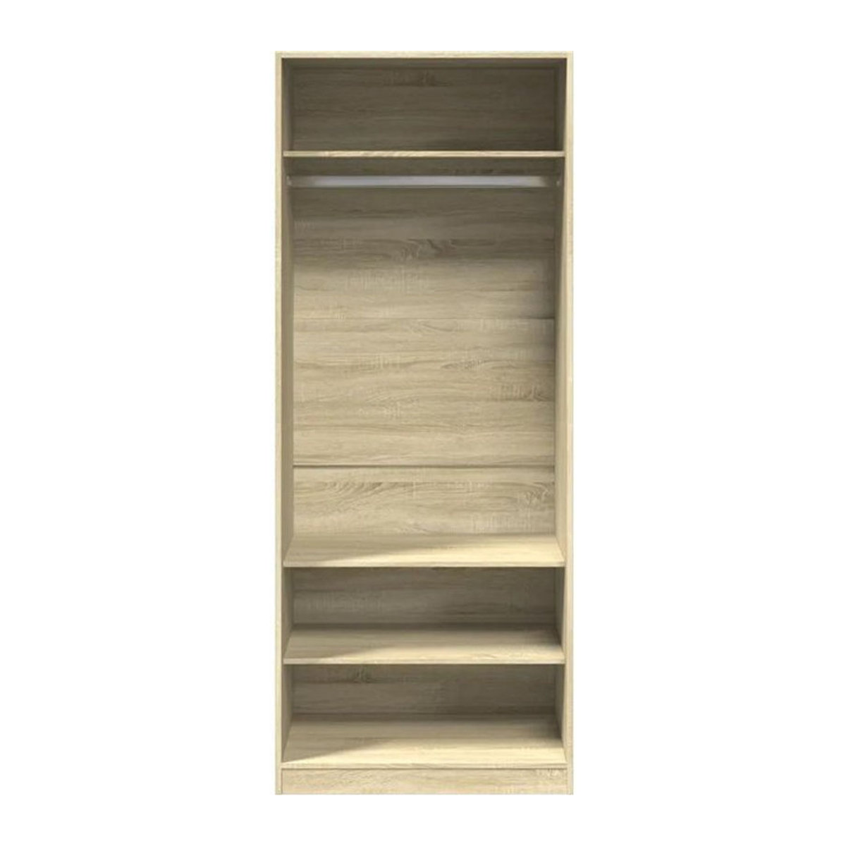 Kleiderschrank Vidaxl in Sonoma-Eiche Natur aus Holzwerkstoff, B/T/H: 80 x 50 x 200 cm - Bild 1