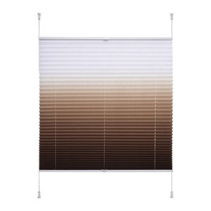 Klemmfix-Plissee von LIEDECO in Braun, B: 80 cm x H: 130 cm