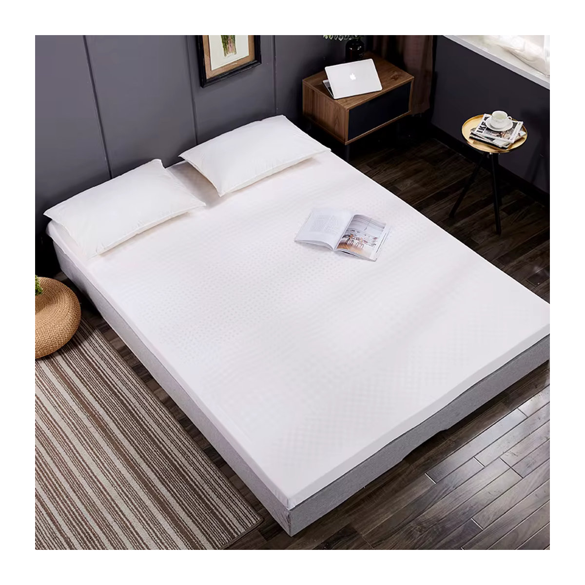 Kmikli Naturlatex Matratze aus reinem Naturkautschuk aus Thailand, Farbe: Beige, Breite: 150 cm, Länge: 180 cm - Bild 3
