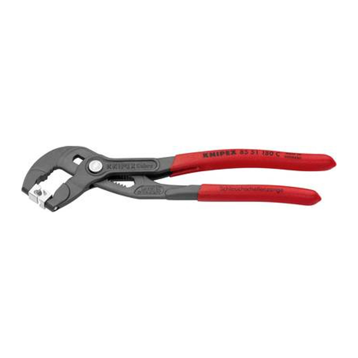 Knipex 85 51 180 C Schlauchschneidezange aus Chrom-Vanadium-Stahl in Rot - Bild 2