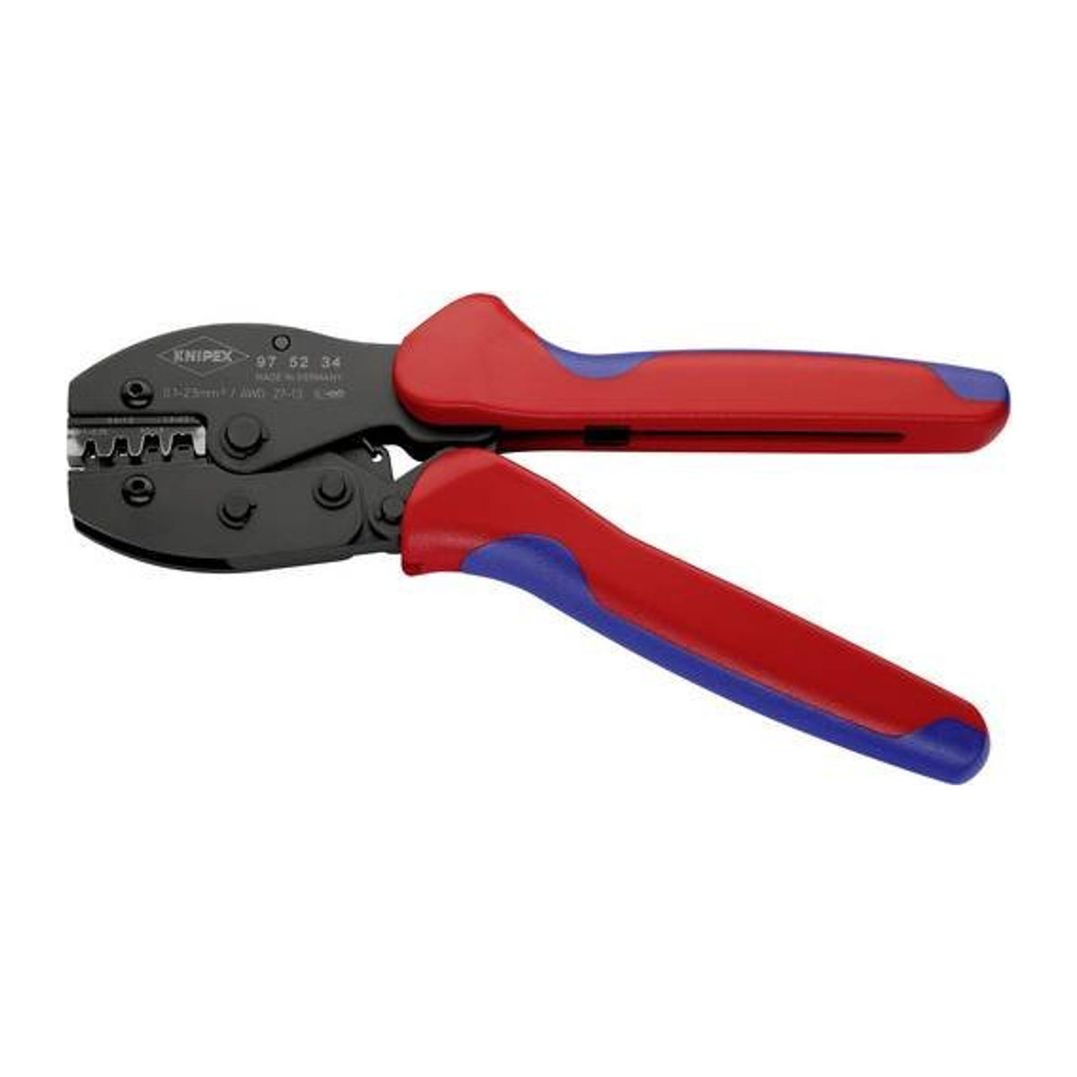 Knipex PRECIFORCE 97 52 34 Crimpzange für unisolierte, offene Steckverbinder 0,1 bis 2,5 mm² - Bild 1