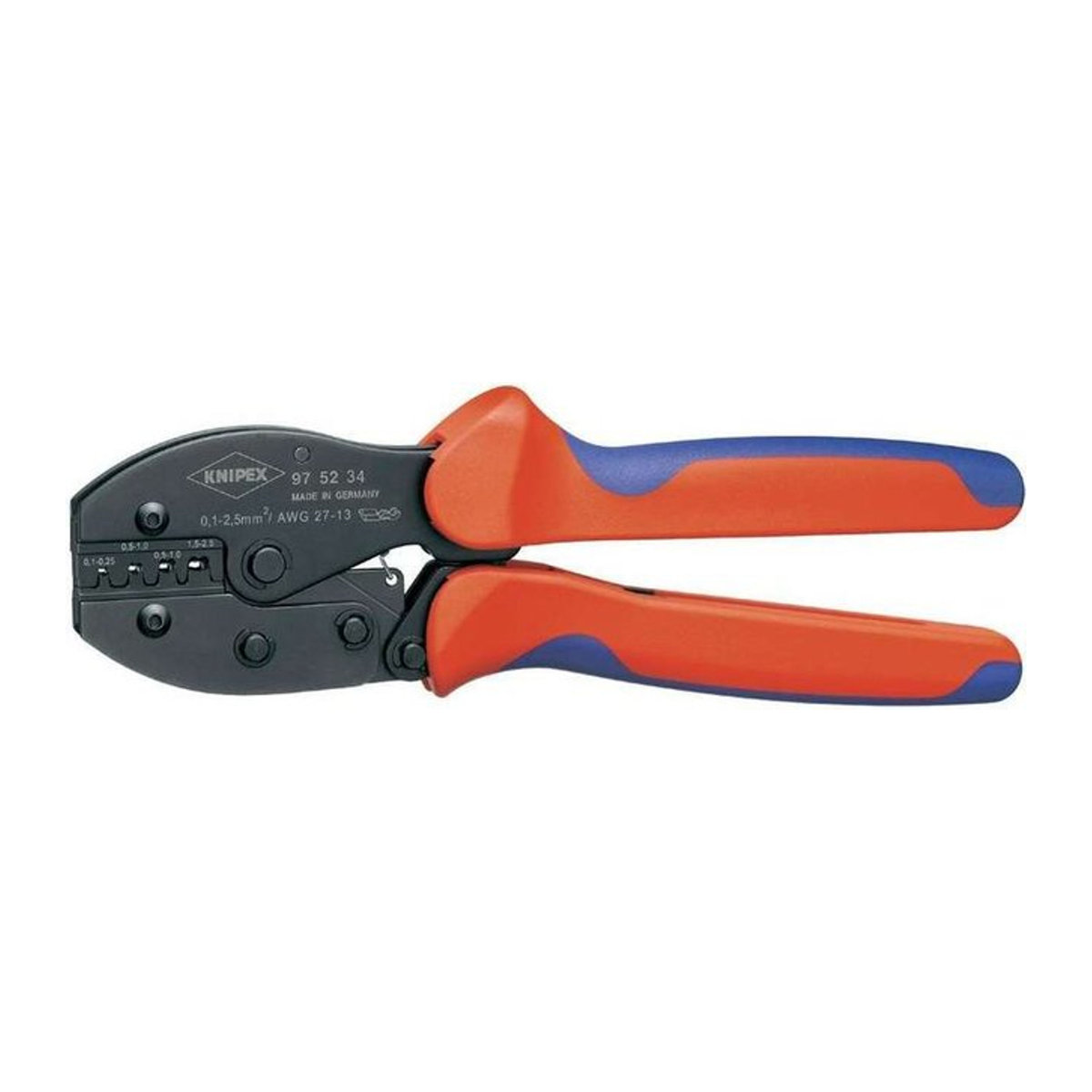 Knipex PRECIFORCE 97 52 34 Crimpzange für unisolierte, offene Steckverbinder 0,1 bis 2,5 mm² - Bild 2