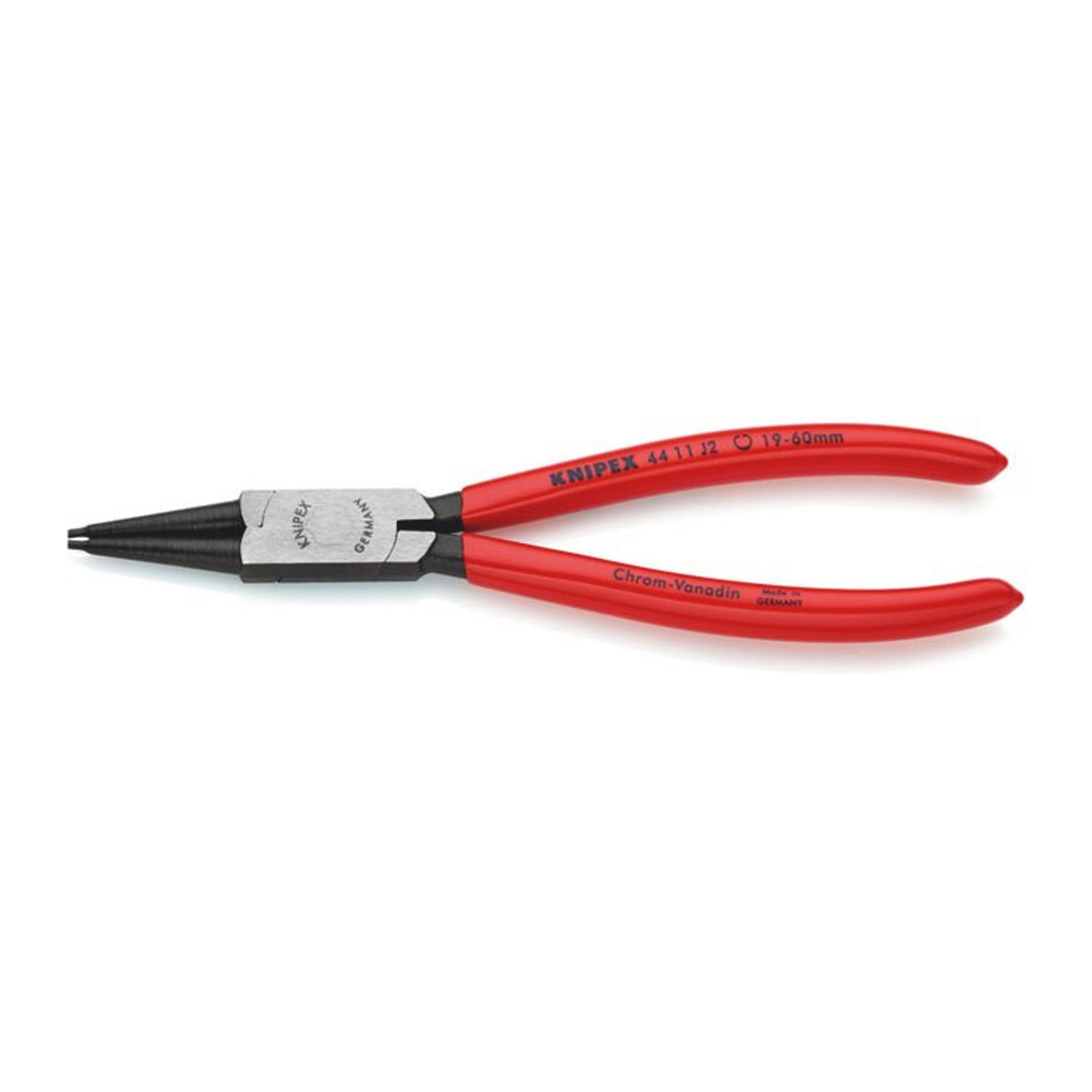 Knipex Seegeringzange 44 11 J2 in Spitzenform für Innenringe 19-60 mm aus Metall - Bild 2