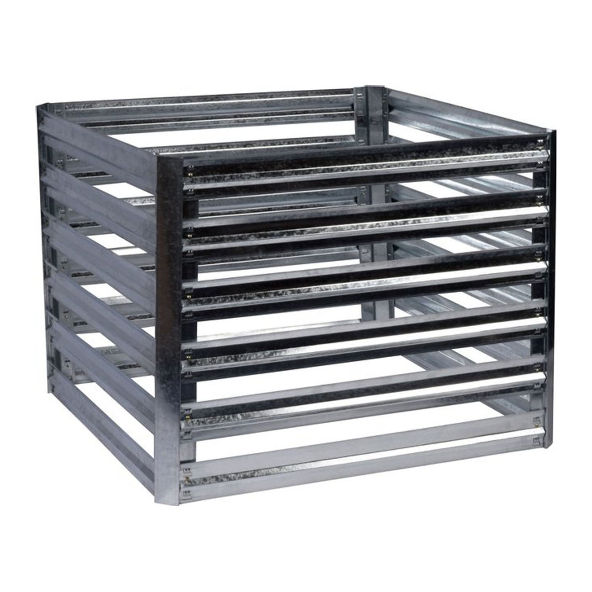 Komposter Dobar aus Metall in Silber - Bild 1