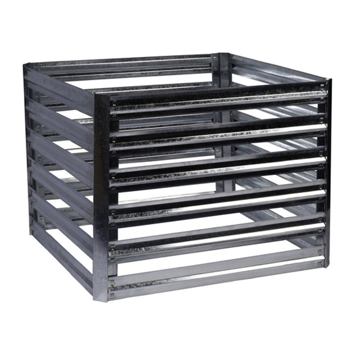 Komposter Dobar aus Metall in Silber - Bild 3