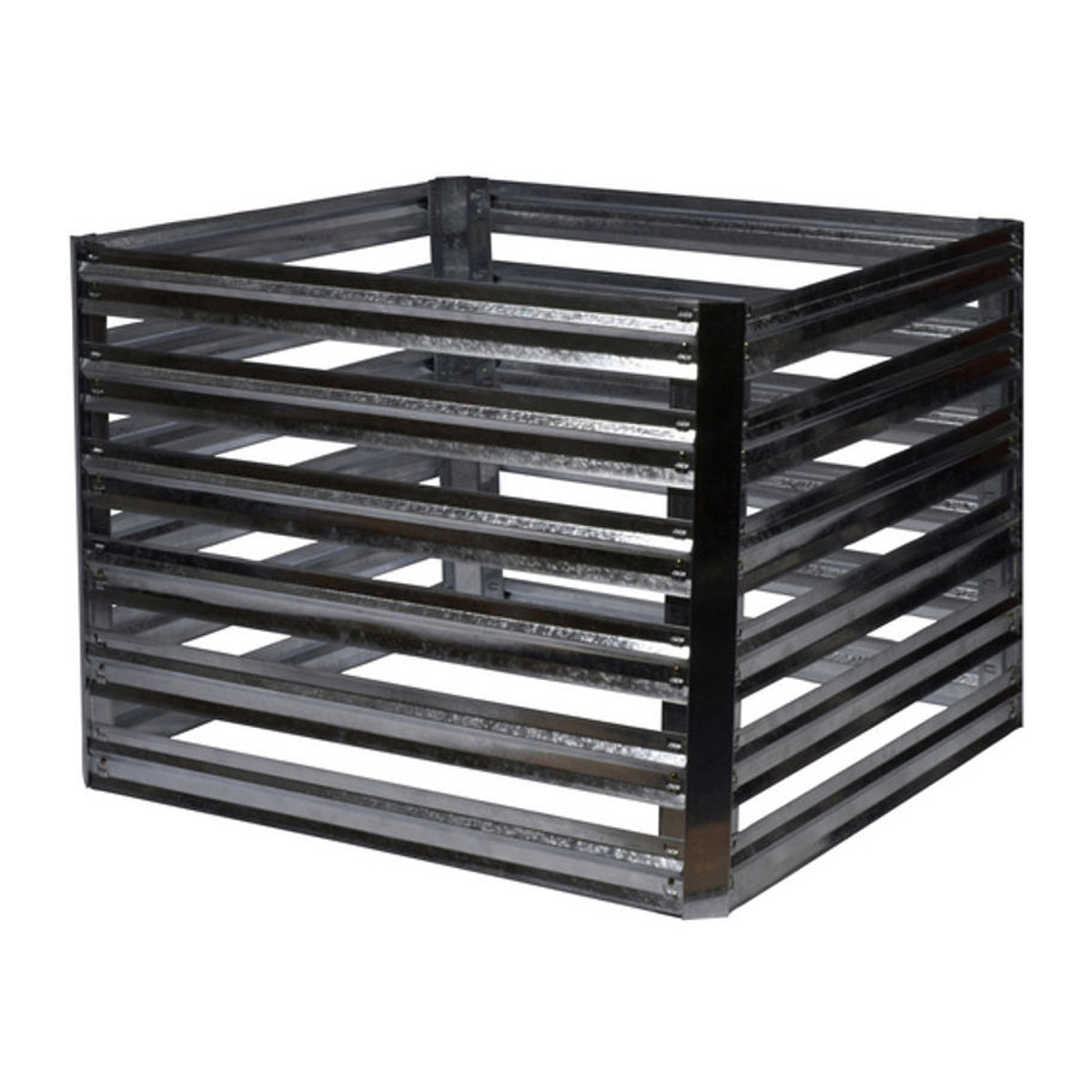 Komposter Dobar aus Metall in Silber - Bild 4