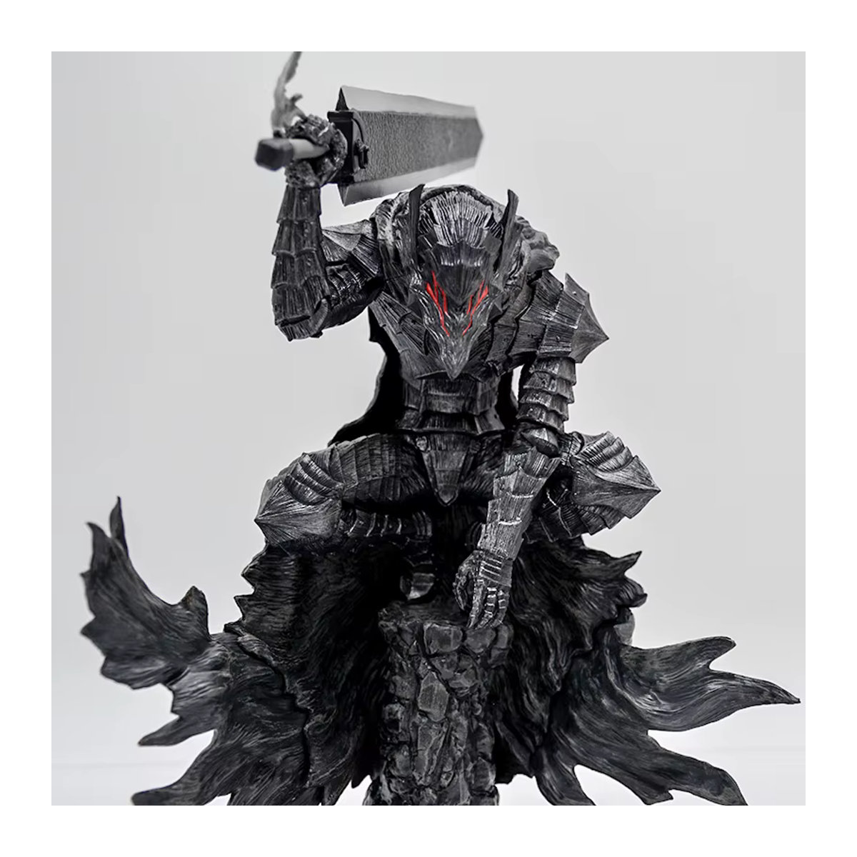 KONBORE Berserk Guts Anime Figur in der Berserker Rüstung, Schwarz, Höhe: 23 cm - Bild 4