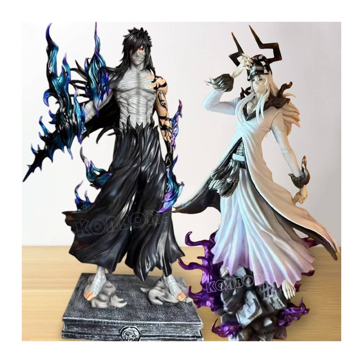 KONBORE Bleach Anime Actionfigur Ichigo Kurosaki Toshiro Hitsugaya Ulquiorra Cifer Sammelmodell aus Kunstharz, Höhe: 33 cm, mehrfarbig - Bild 1