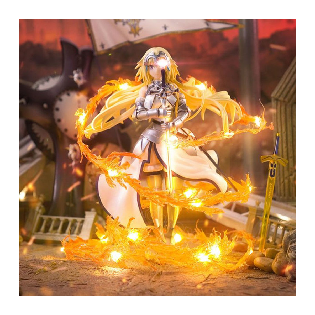 KONBORE Fate/Grand Order Jeanne d'Arc Alter Santa Lily Anime-Figur, weiß, Höhe: 26 cm - Bild 1