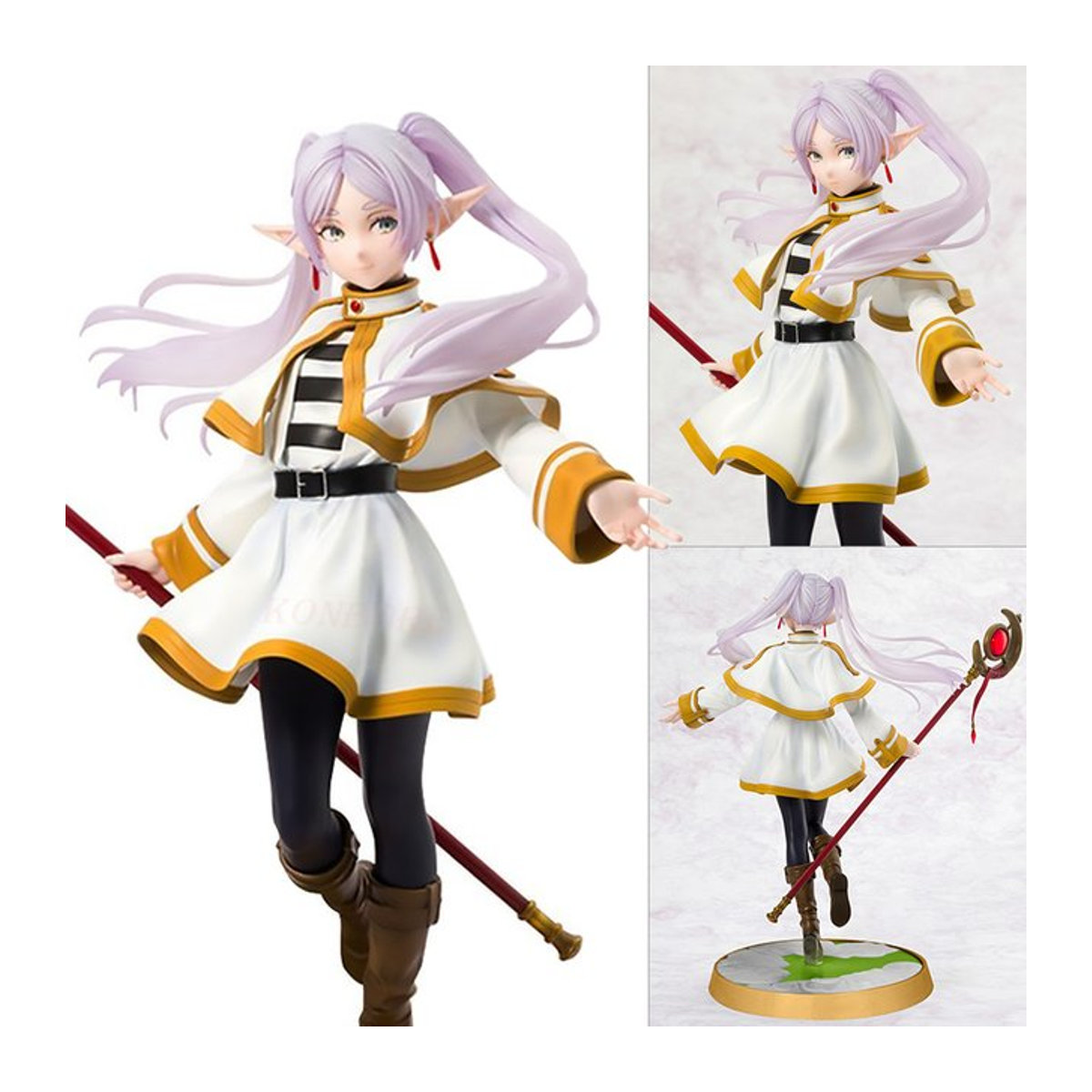 KONBORE Frieren Anime Figur aus Kunststoff, weiß, Höhe: 21 cm - Bild 1