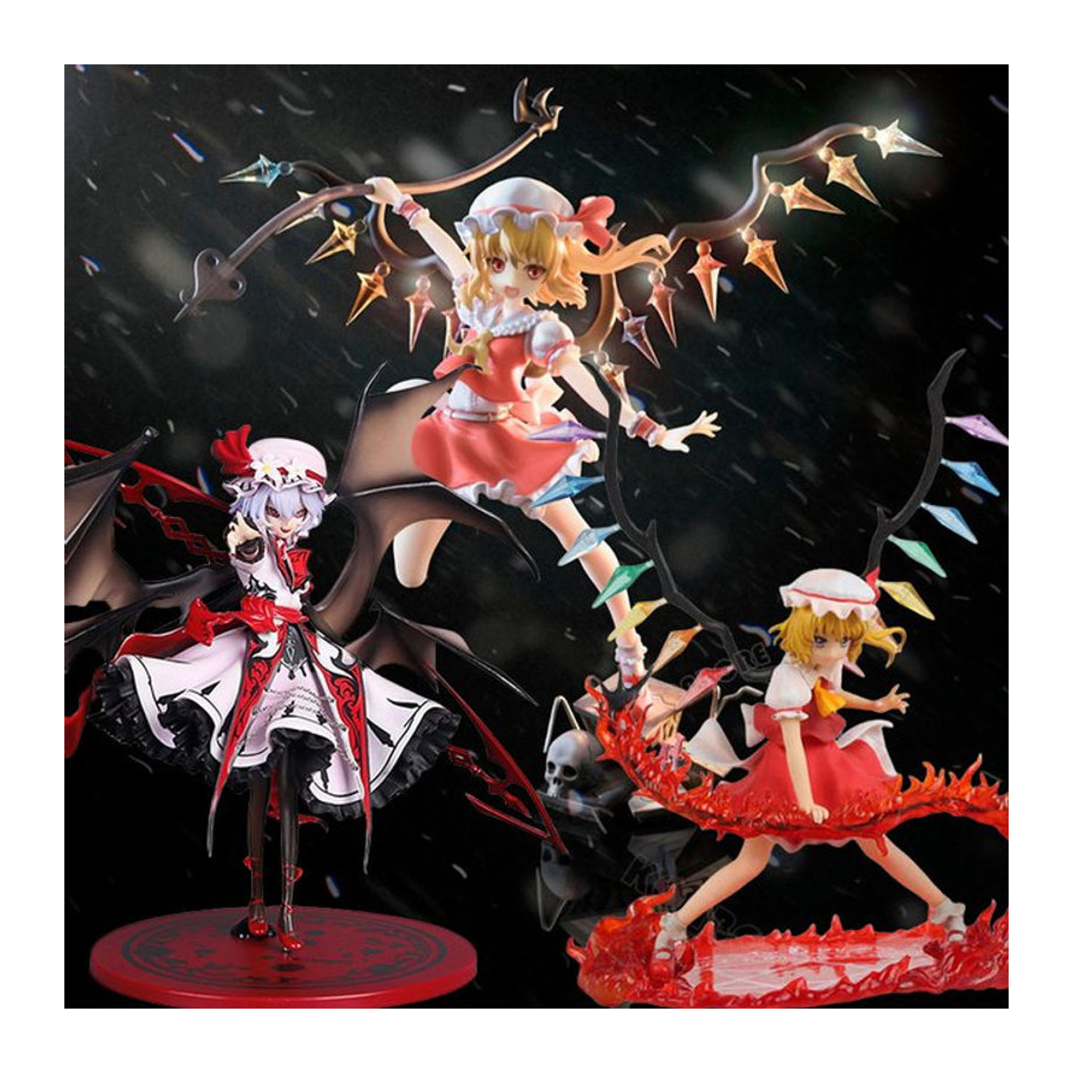 KONBORE Touhou Projekt Flandre Scarlet Anime Figur, mehrfarbig, Höhe: 27 cm - Bild 1