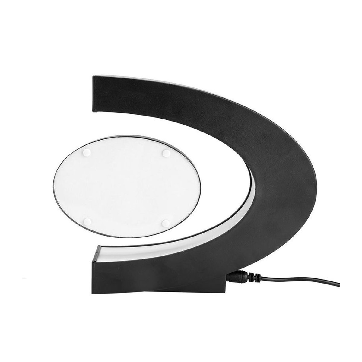 KONNWEI Magnetischer Schwebender Bilderrahmen in C-Form mit LED-Beleuchtung, Tischaufsteller für moderne Dekoration, Breite: 30 cm, Höhe: 20,8 cm, Tiefe: 4,4 cm - Bild 5