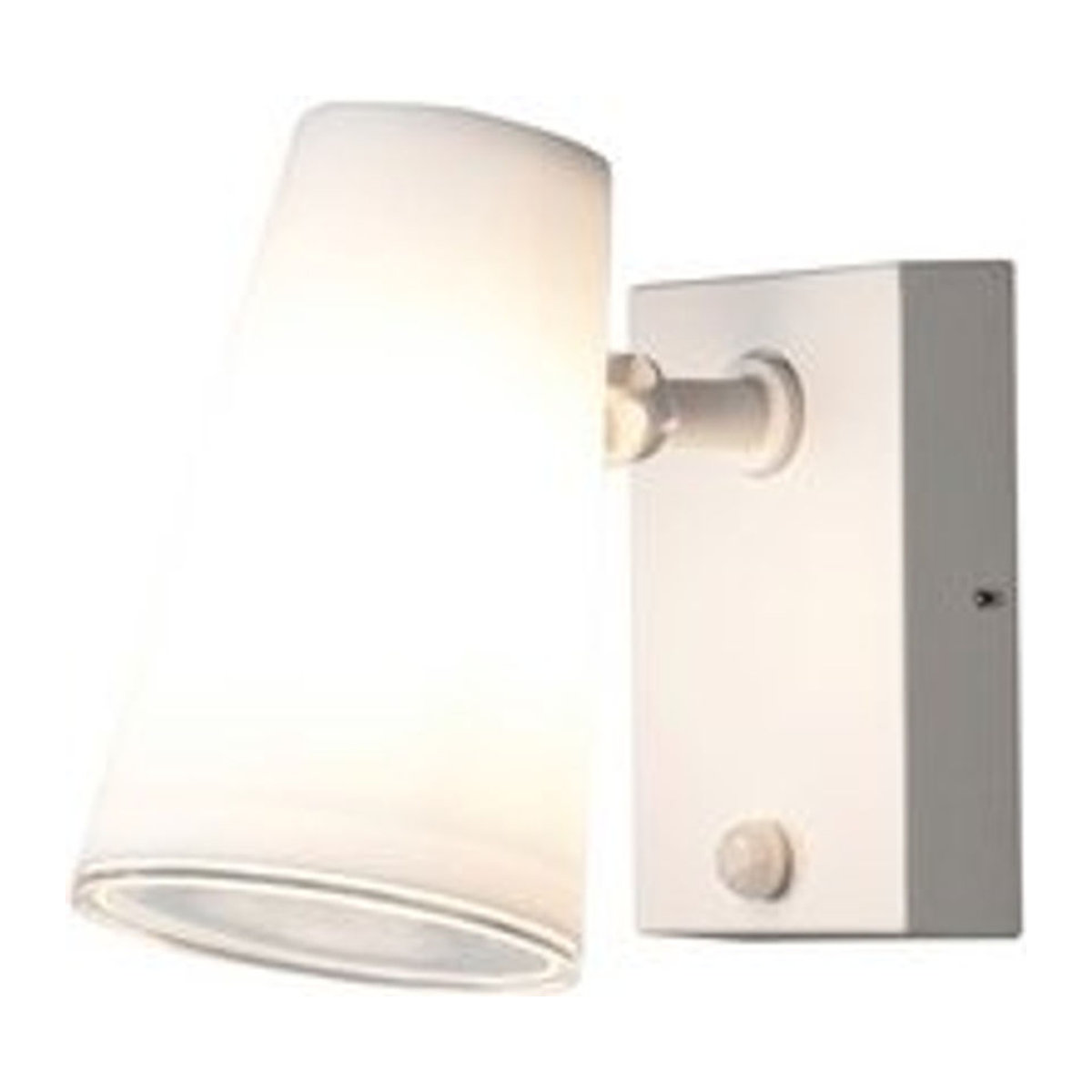 Konstsmide Außenwandleuchte Fano Downlight Weiß mit Bewegungssensor IP54 E27 B/H/T: 12 x 21,5 x 21 cm - Bild 1