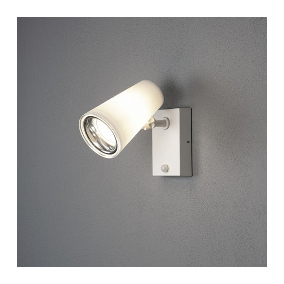 Konstsmide Außenwandleuchte Fano Downlight Weiß mit Bewegungssensor IP54 E27 B/H/T: 12 x 21,5 x 21 cm - Bild 2