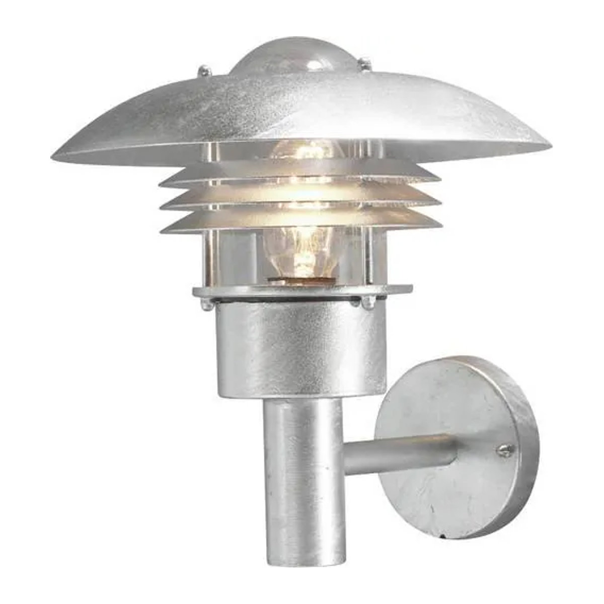 Konstsmide Außenwandleuchte Modern in Grau mit E27 Fassung und 60 W - Bild 1