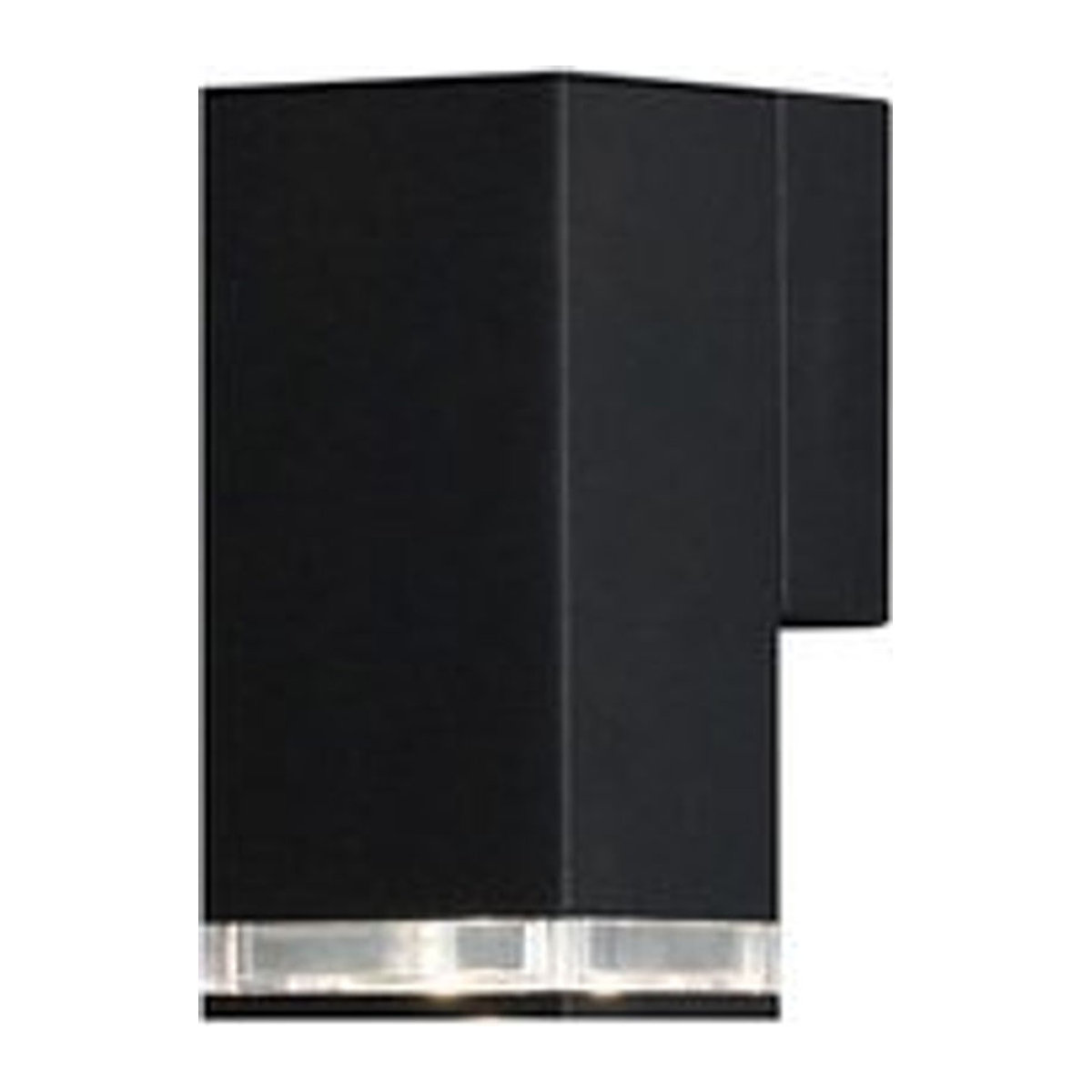 Konstsmide Außenwandleuchte Pollux Down Light in Schwarz aus Aluminium und Acryl mit IP44 Schutzart, B/H/T: 7,5 x 16,5 x 11,5 cm - Bild 1