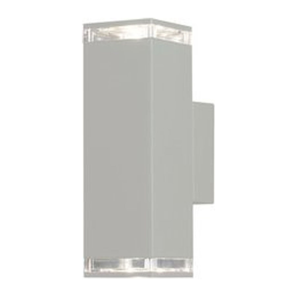 Konstsmide Außenwandleuchte Pollux Up and Down in Weiß aus Aluminium und Acryl, IP44, B/H/T: 7,5 x 23,5 x 11,5 cm - Bild 1