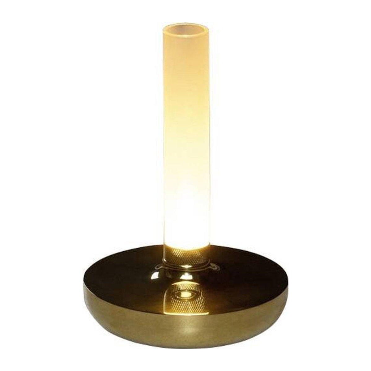 Konstsmide Biarritz LED-Akku-Tischlampe aus Aluminium in Gold, minimalistisches Design - Bild 1