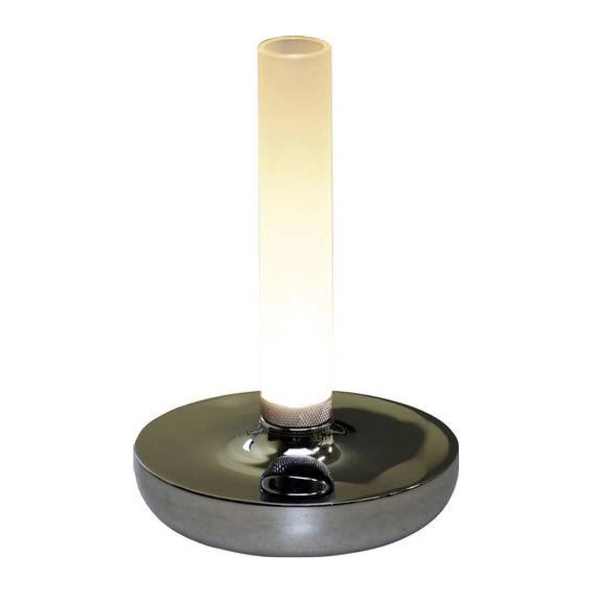 Konstsmide Biarritz LED-Akku-Tischlampe aus Aluminium in Silber - Bild 1