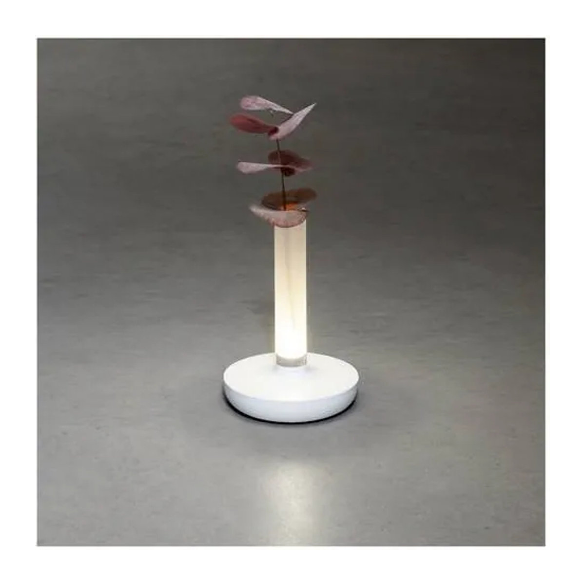 Konstsmide Biarritz LED-Akku-Tischlampe aus Aluminium in Weiß - Bild 1