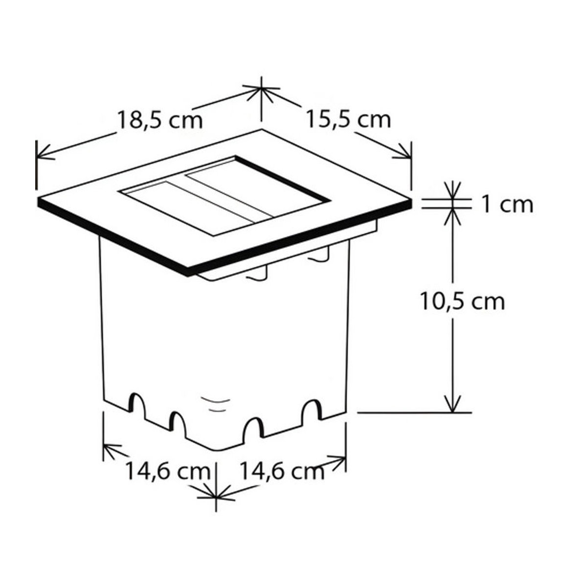 Konstsmide Bodenspot EFFECT Einbaustrahler aus Edelstahl in Warmweiß mit 9 W LED - Bild 2