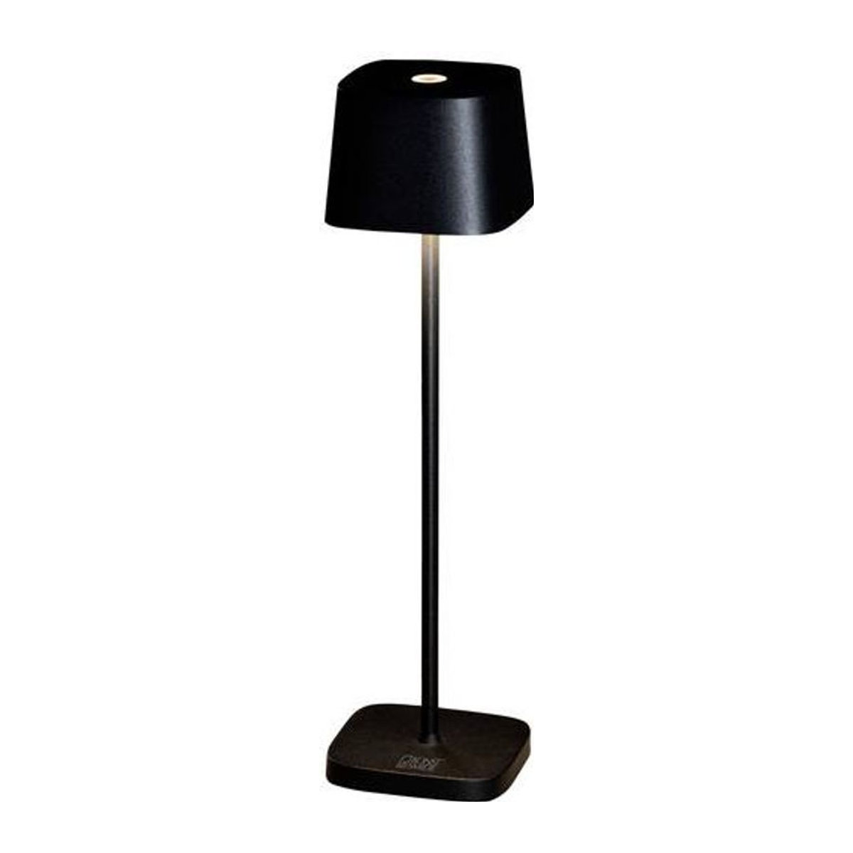 Konstsmide Capri LED-Tischlampe Schwarz Aluminium Warmweiß IP54 B/L: 20 x 7 cm - Bild 1