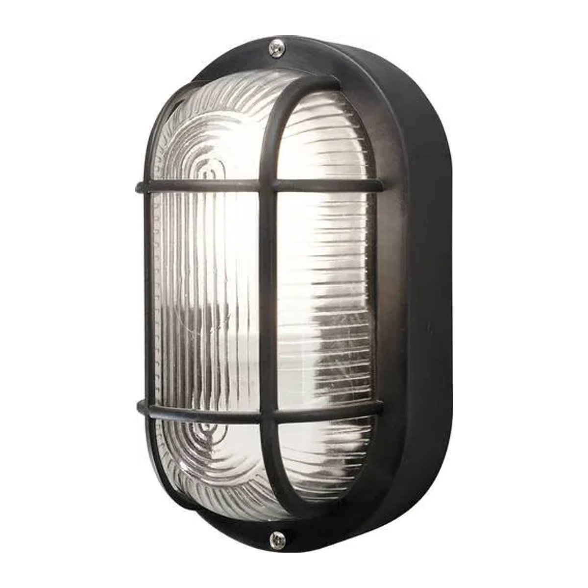 Konstsmide Elmas Außenwandleuchte Elmas 7650-750 in Schwarz mit Glas und E27 Fassung im Industrial Design - Bild 1