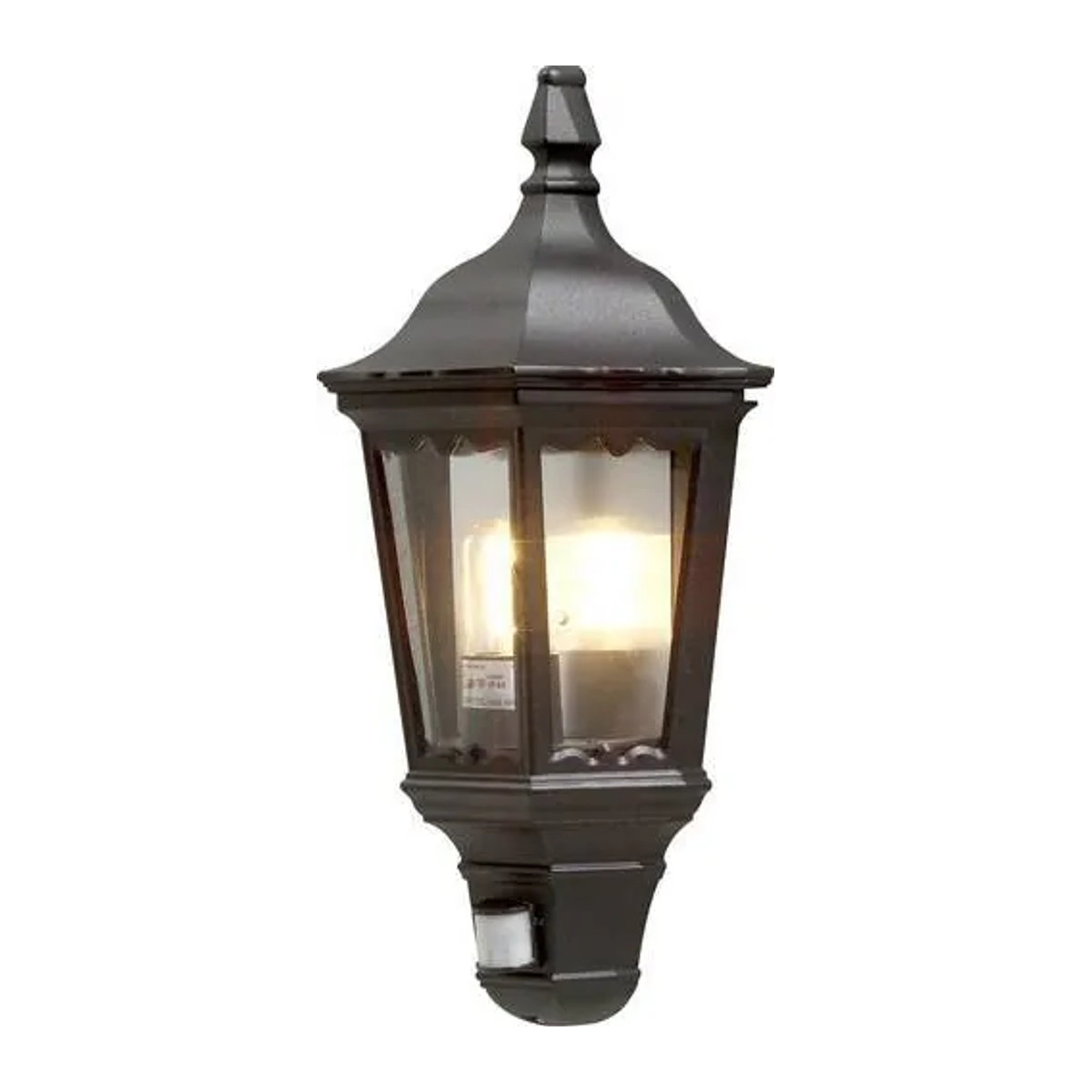 Konstsmide Firenze 7230-750 Außenwandleuchte mit Bewegungsmelder, E27, 100W, Schwarz, Klassisch - Bild 1