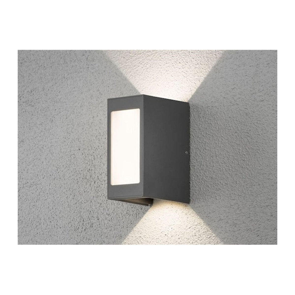 Konstsmide LED Außenwandleuchte Cremona Up and Down in Anthrazit mit Opalglas, Höhe: 17 cm - Bild 4