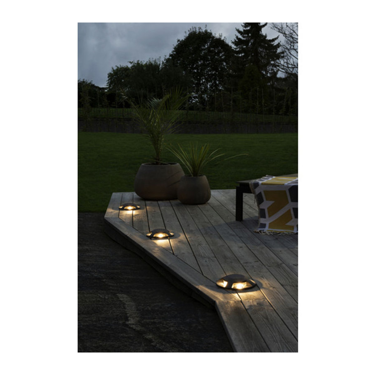 Konstsmide LED Bodenaufbaustrahler Wegeleuchte 4-flammig Anthrazit IP65 B/H/T: 20 x 4,5 x 20 cm - Bild 2