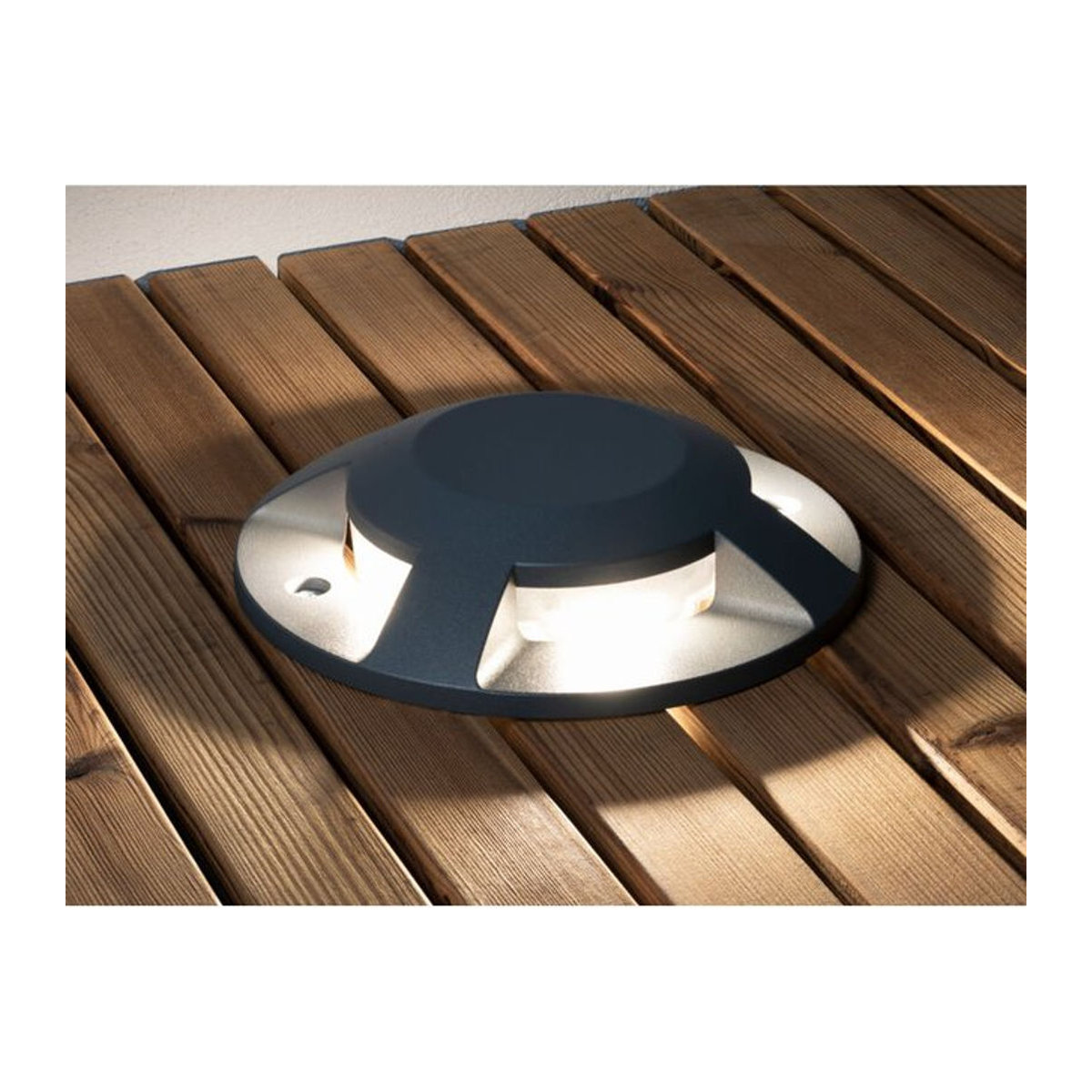 Konstsmide LED Bodenaufbaustrahler Wegeleuchte 4-flammig Anthrazit IP65 B/H/T: 20 x 4,5 x 20 cm - Bild 4