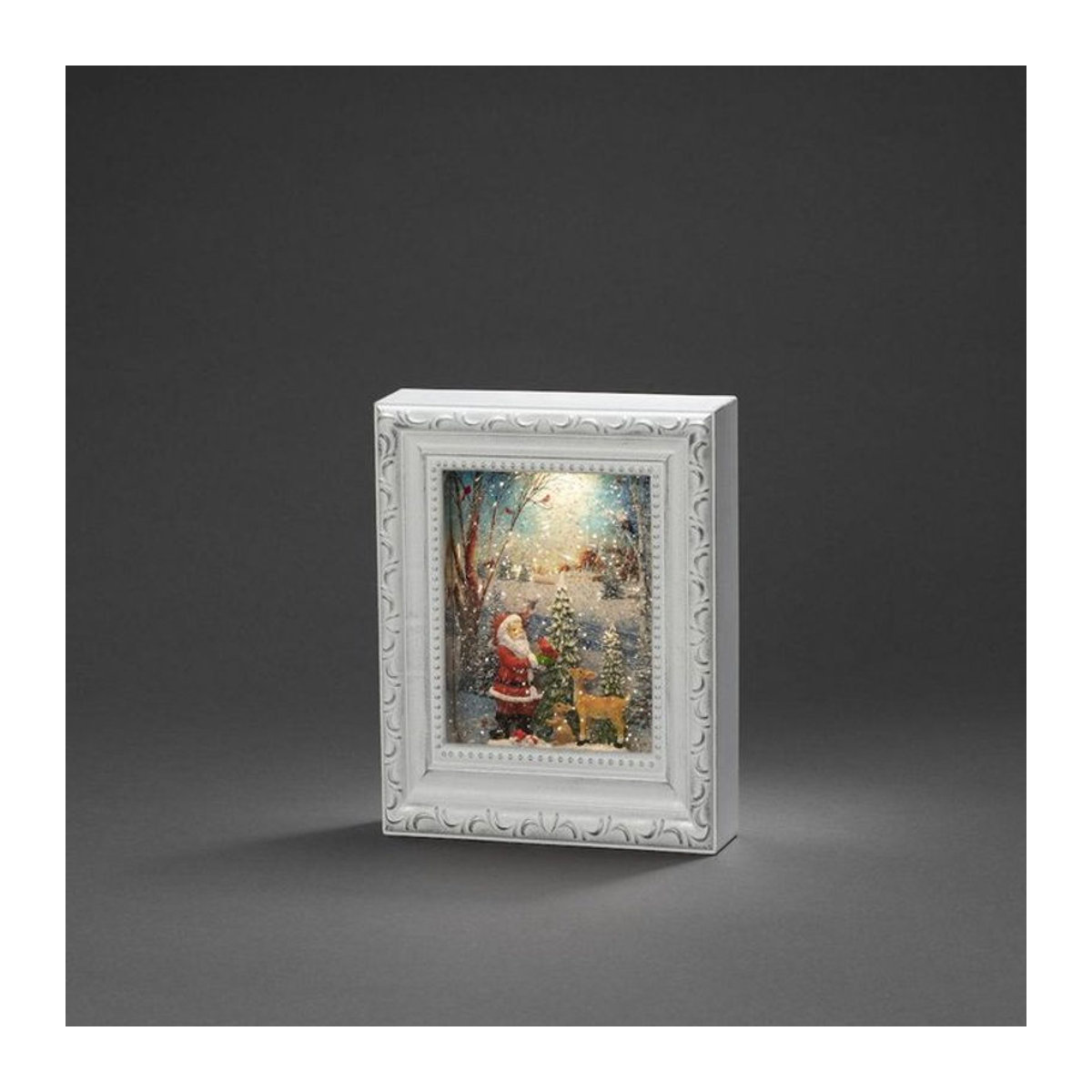 Konstsmide LED-Wasserlaterne Weihnachtsmann in Weiß, B/H/T: 5 x 22 x 17,5 cm - Bild 1